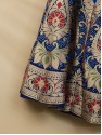 Banarasi Meenakari Lehenga - Indigo Blue Shaded