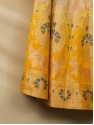 Banarasi Meenakari Lehenga - Offwhite to Yellow