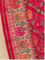 Banarasi Patola Weave Lehenga - Gajri Strawberry