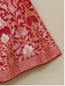 Banarasi Upada Lehenga - Blood Red