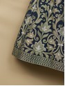 Banarasi Upada Lehenga - Indigo Blue