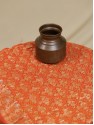 Banarasi Upada Lehenga - Orange Red Black