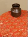Banarasi Upada Lehenga - Orange Red Shaded