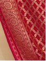 Banarasi Bandhej Lehenga - Coral Red