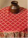 Tilfi Meenakari Saree - Blood Red