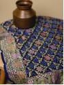 Tilfi Meenakari Saree - Indigo Blue