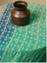 Banarasi Patola Meenakari Saree - Aqua Blue
