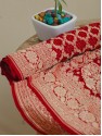 Banarasi Dupatta Jaal - Blood Red