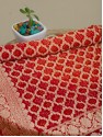 Banarasi Dupatta Jaal - Blood Red