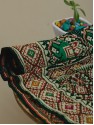 Meenakari Patola Weave Dupatta - Bottle Green