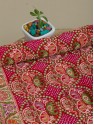 Meenakari Patola Weave Dupatta - Strawberry