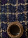 Madhubani Munga Silk Gharchola Saree - Indigo Blue